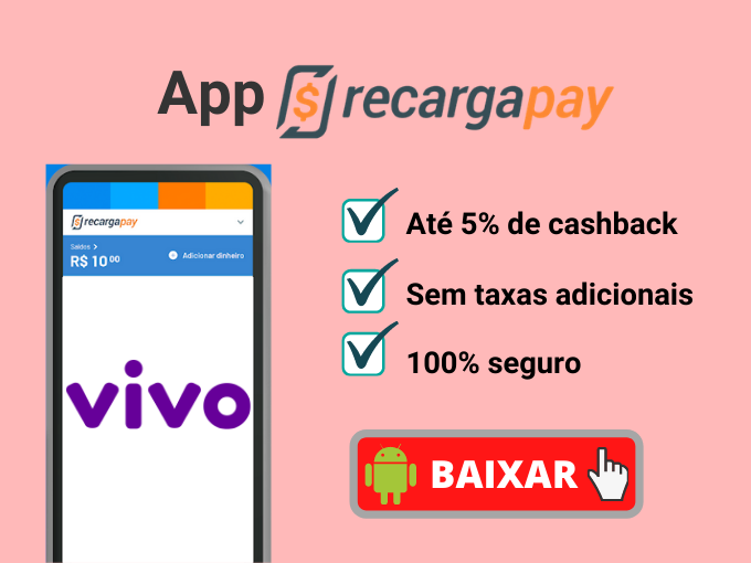 Recarga Vivo com o app RecargaPay